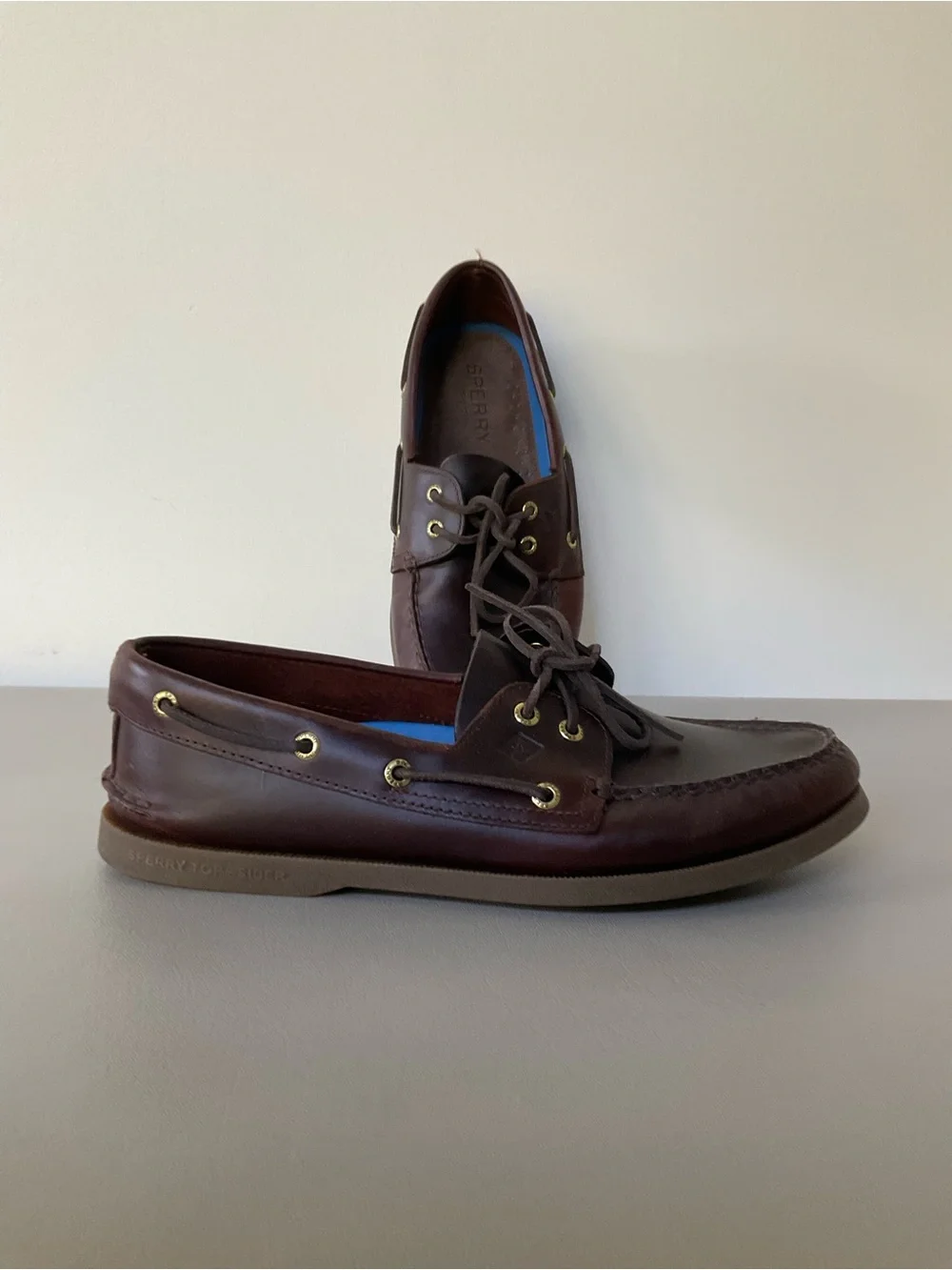 Sperry, Dark Brown, Leather, Loafers